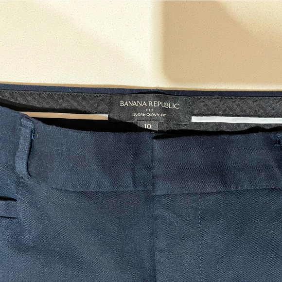 Banana Republic Pants - Banana Republic Navy Sloan Curvy Fit dress pants size 10